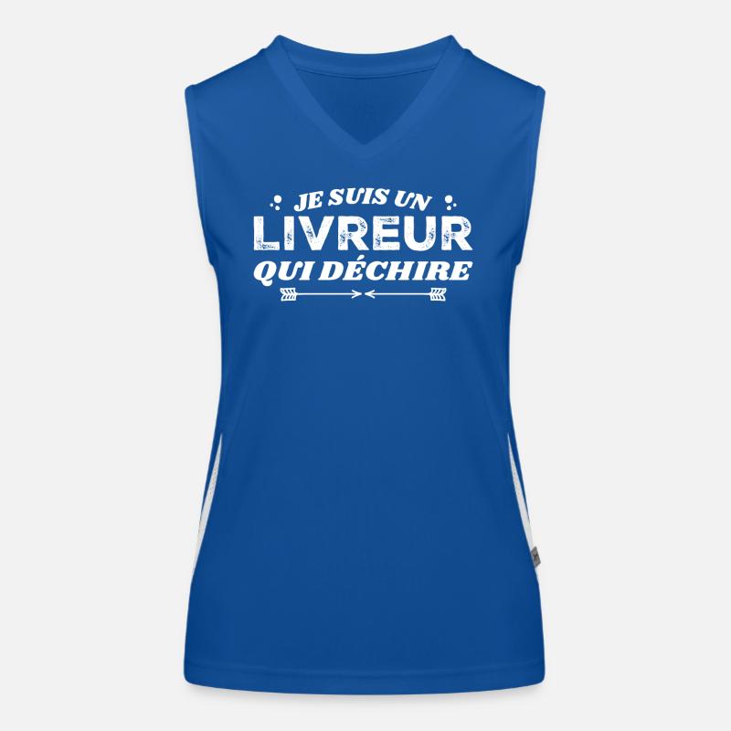 I'm a delivery guy who rips Women's Functional Contrast Tank Top
