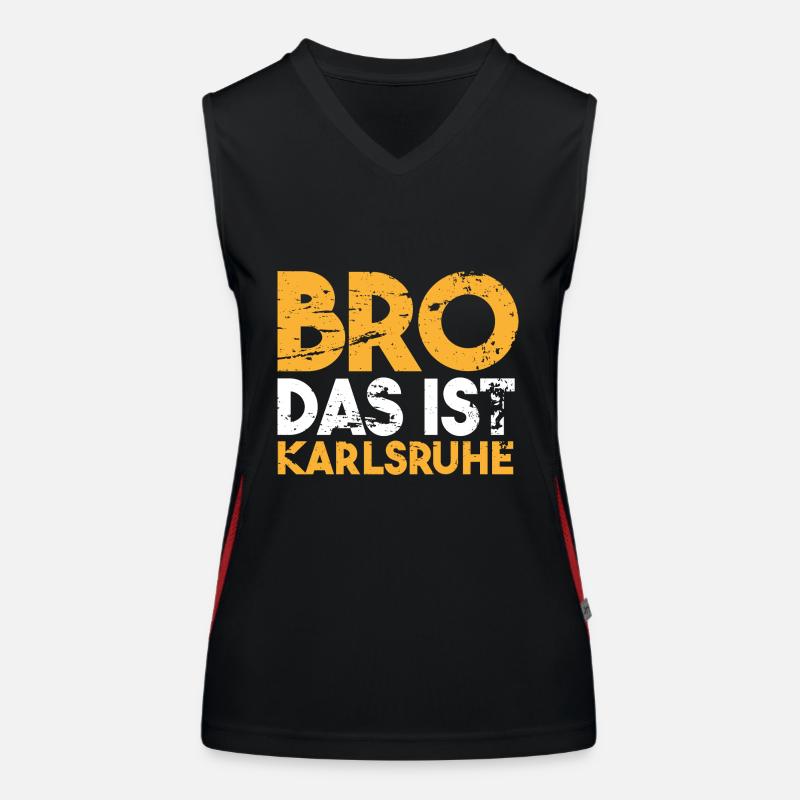 Bro this is Karlsruhe gift idea Women's Functional Contrast Tank Top