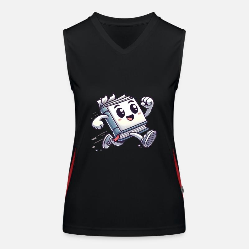 30 ans de conception de livres de bande dessinée Débardeur respirant contrasté Femme