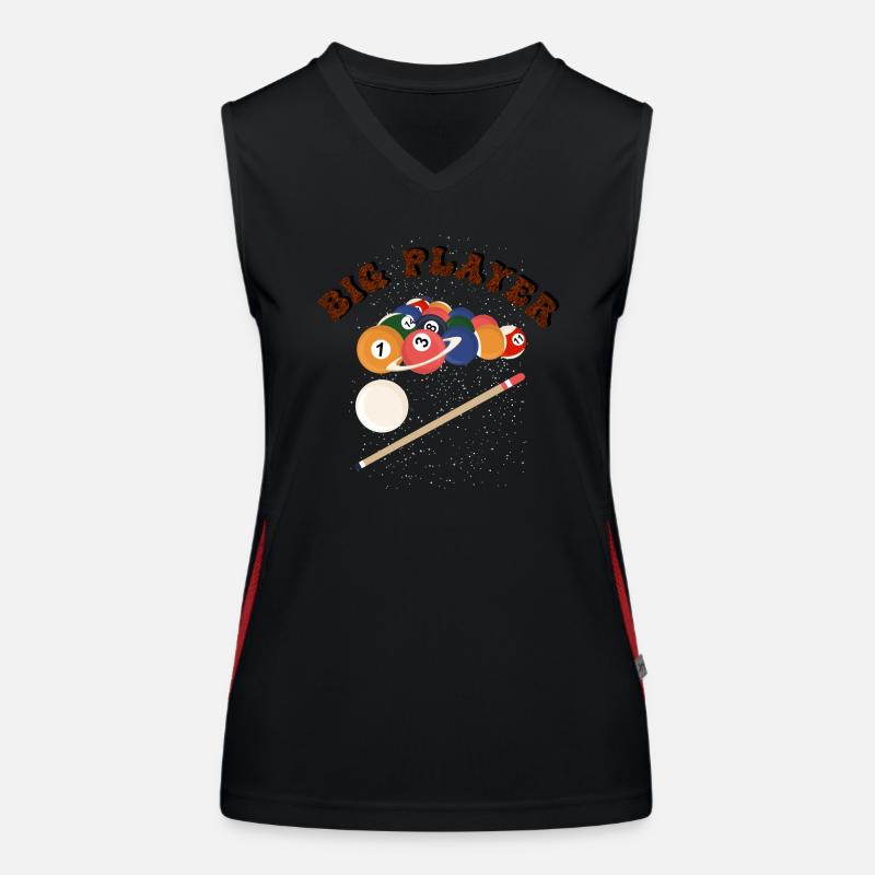 A billiard player! Women's Functional Contrast Tank Top