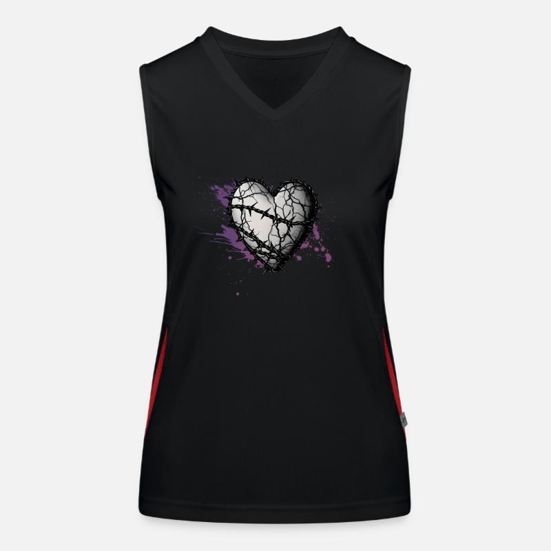Corazón Espinado 01 Women's Functional Contrast Tank Top