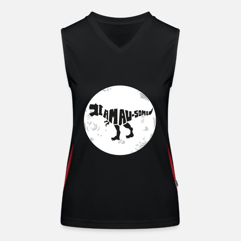 Dinosaurier I'm Awesome Style. Erde. Welt Funktionelles Kontrast-Tank Top für Frauen