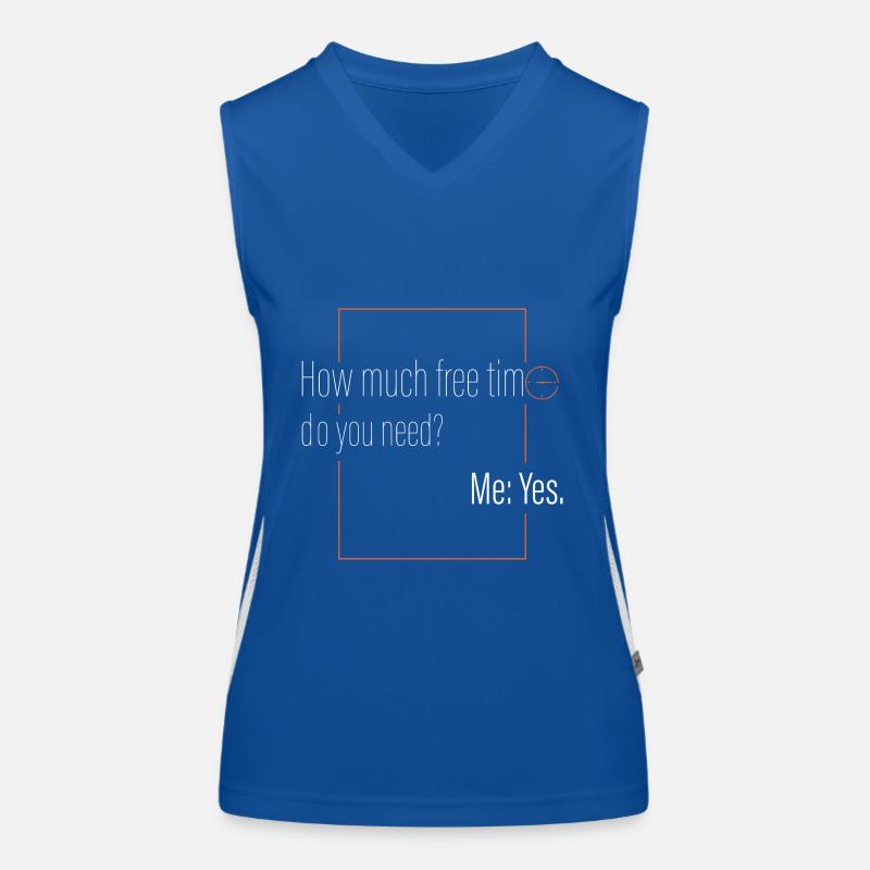 Combien de temps libre? Débardeur respirant contrasté Femme