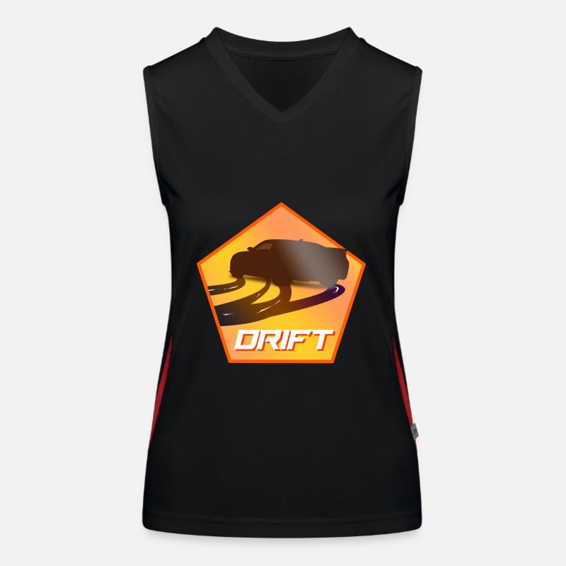Drifting Car Women's Functional Contrast Tank Top