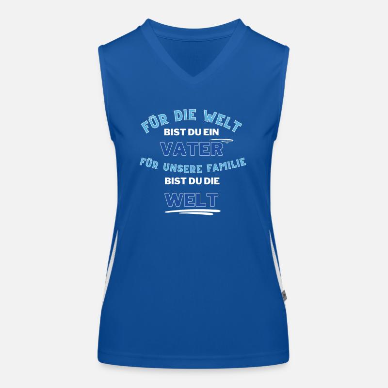 Vatertag, Vater Liebe Funktionelles Kontrast-Tank Top für Frauen