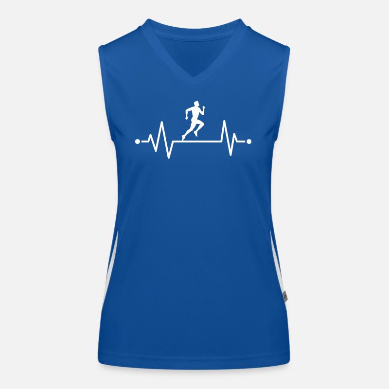 Runner's heartbeat Women's Functional Contrast Tank Top