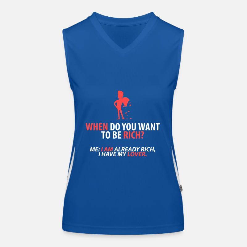 Déjà riche : mon amant Débardeur respirant contrasté Femme