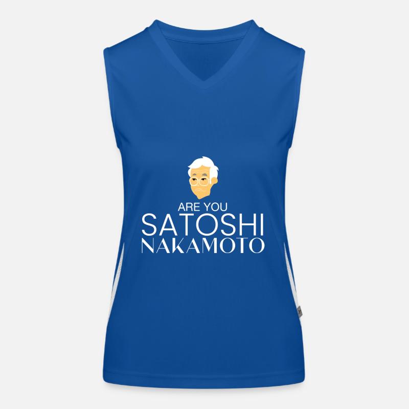 Sind Sie Satoshi Nakamoto? Funktionelles Kontrast-Tank Top für Frauen