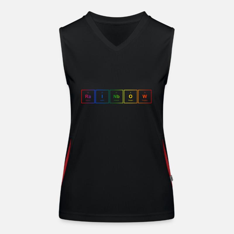 Rainbow Women's Functional Contrast Tank Top