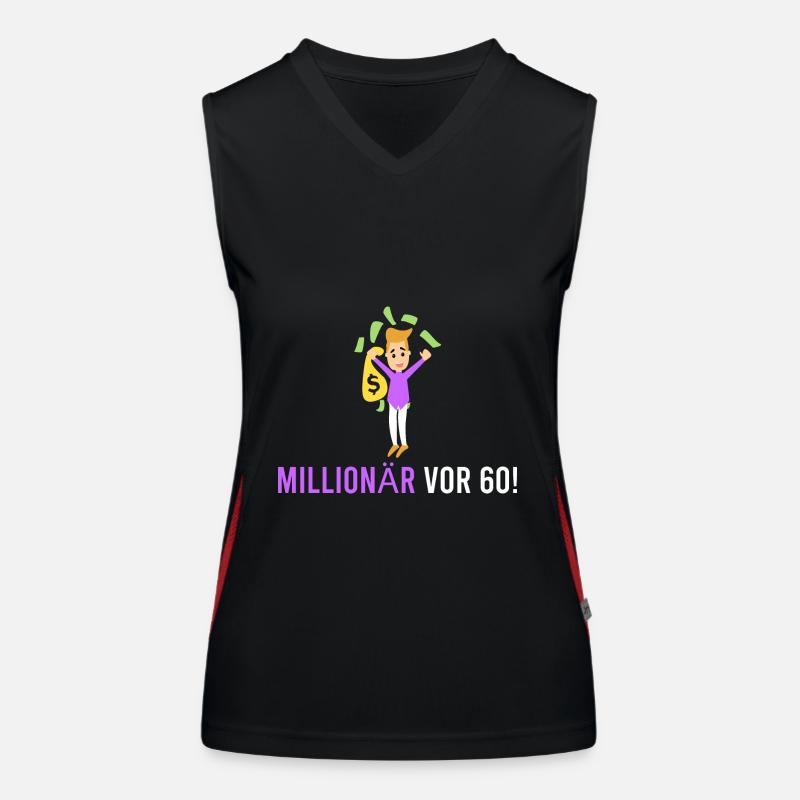 Millionaire before 60! Women's Functional Contrast Tank Top