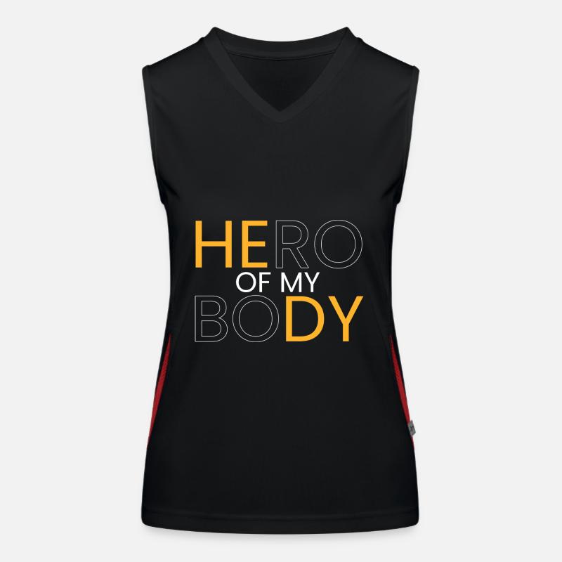 Held meines Körpers Funktionelles Kontrast-Tank Top für Frauen