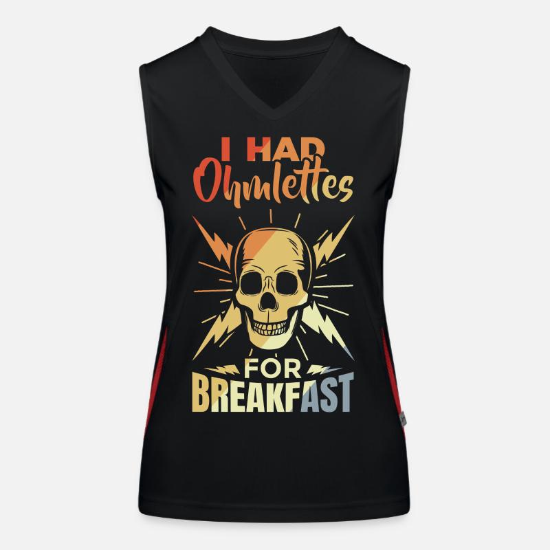 Funny electronics saying Women's Functional Contrast Tank Top