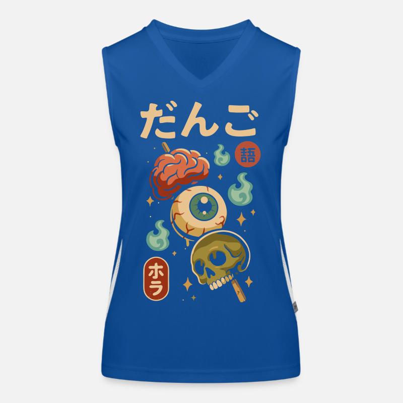 Japanischer Horror Dango Funktionelles Kontrast-Tank Top für Frauen