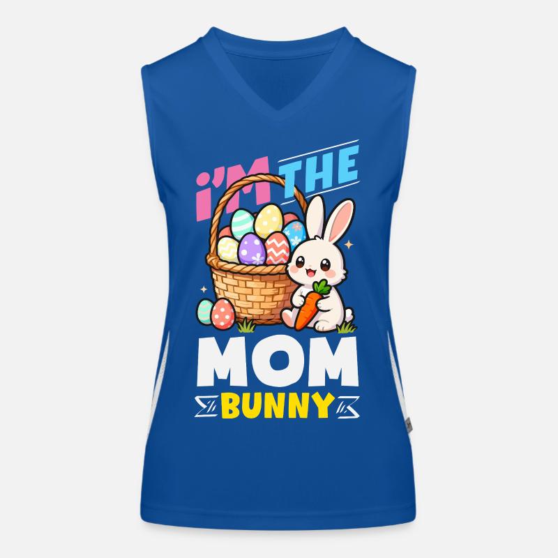 Frohe Ostern Süßer Osterhase Eiersuche Ostereier Funktionelles Kontrast-Tank Top für Frauen