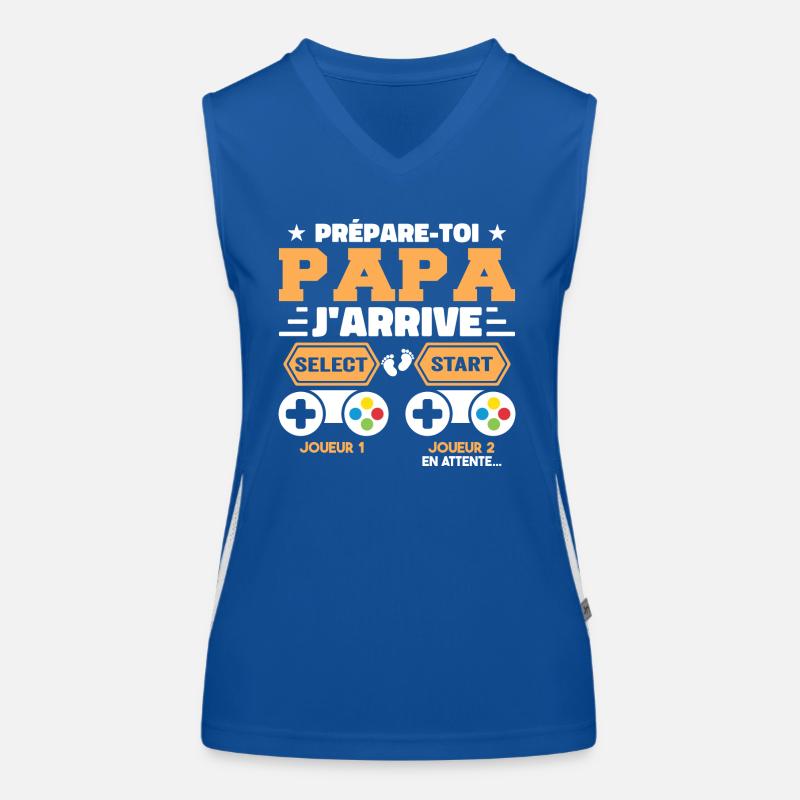 Get Ready Daddy I'm Coming - Pregnancy Announcement Women's Functional Contrast Tank Top