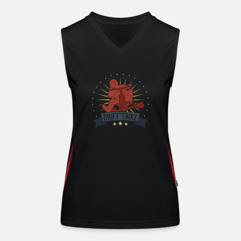 Drift Trike Motorized Drifting Tricycle Drift Women's Functional Contrast Tank Top