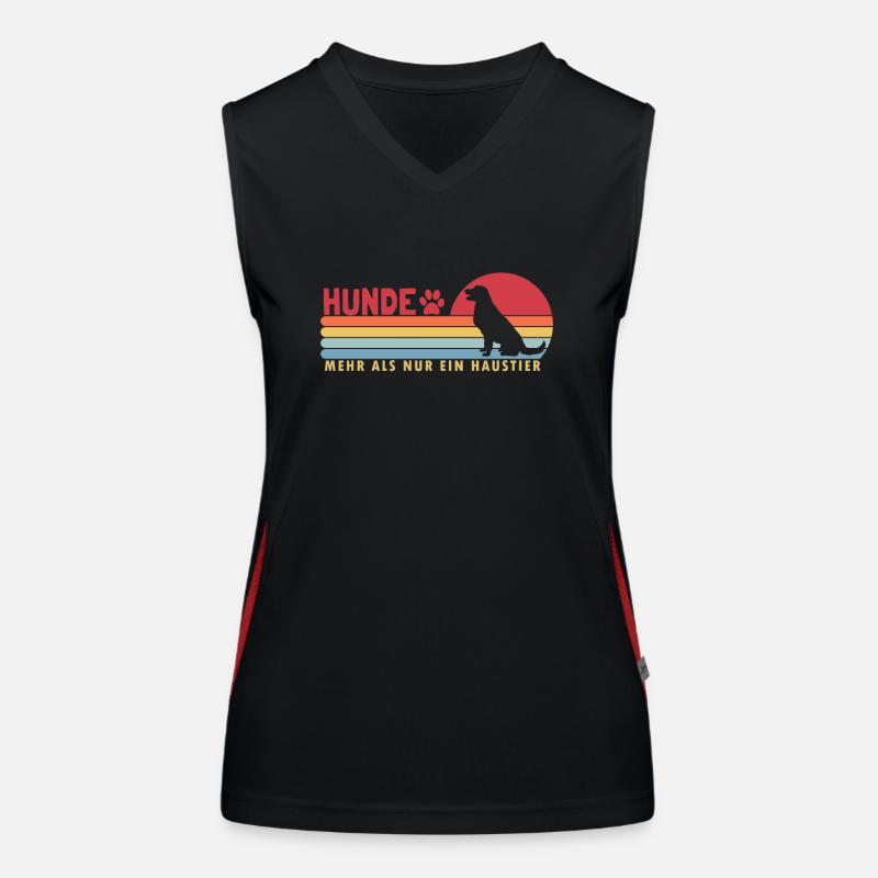 Hunde mehr als ein Haustier Rüde Vierbeiner Funktionelles Kontrast-Tank Top für Frauen