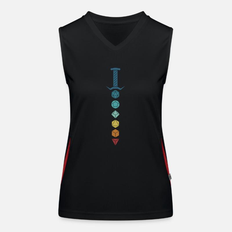 Game Master RPG GM Boardgame Roleplayer Pen and Women's Functional Contrast Tank Top