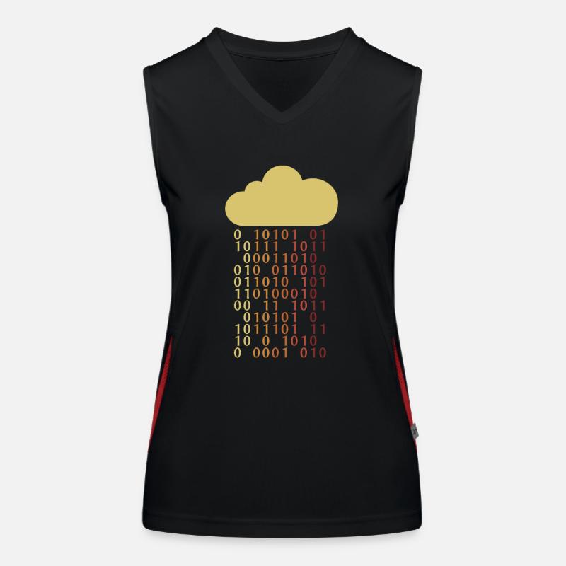 Cloud Bit Sysadmin Admin IT Specialist Women's Functional Contrast Tank Top