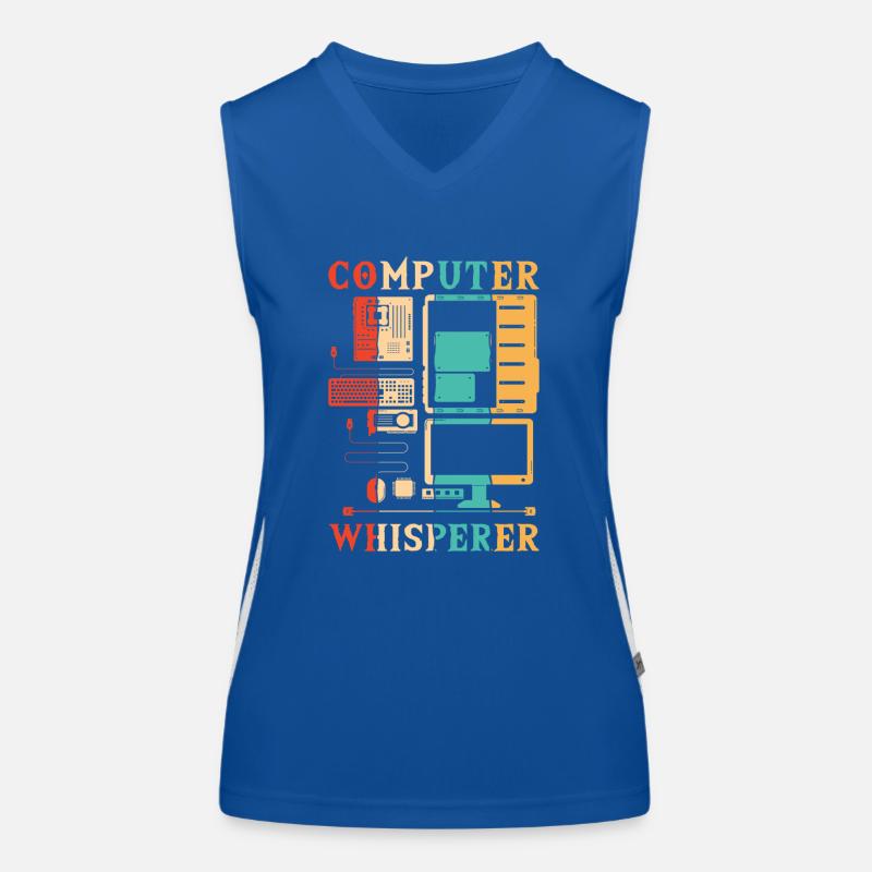 Computer Whisperer IT-Betrieb Informatiker Funktionelles Kontrast-Tank Top für Frauen