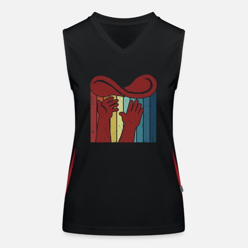 Retro Pizza Tray Pizza Oven Pizza Pizza Lovers Women's Functional Contrast Tank Top