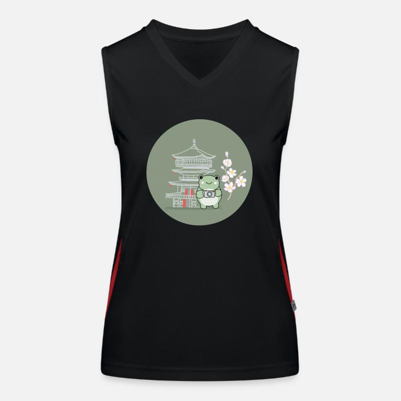 Tadpole Tree Frog Toad Frog Breeder Frog Women's Functional Contrast Tank Top