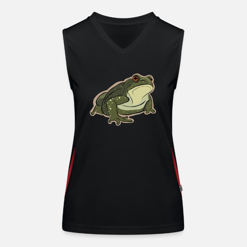 Tree Frog Toad Tadpole Frog Breeder Frog Women's Functional Contrast Tank Top