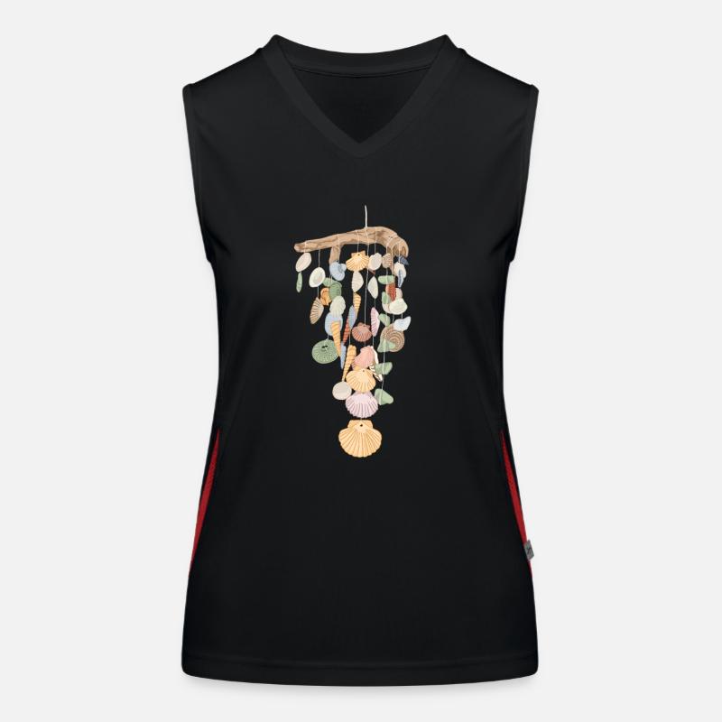 Shelling Bag Bivalvia Shell Hunter Seashell Women's Functional Contrast Tank Top