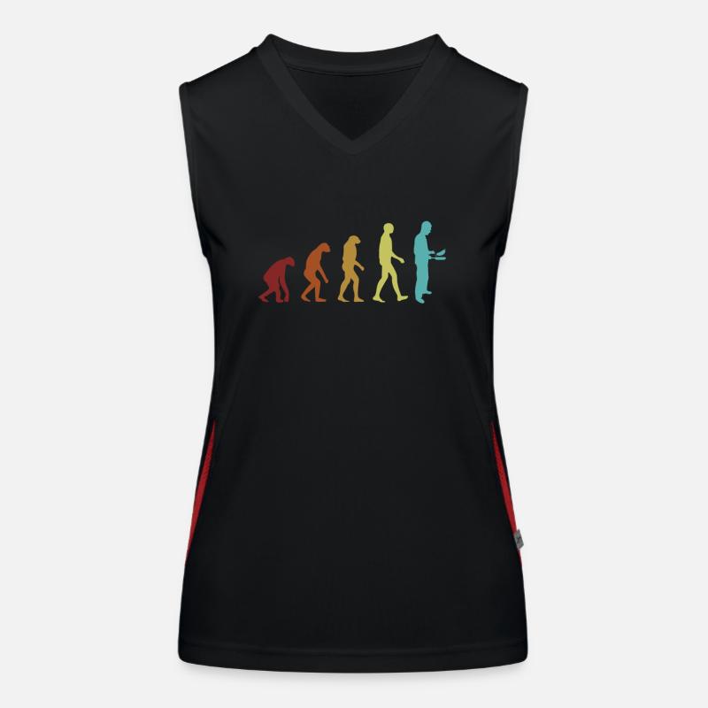 Pfannkuchen Evolution Rezepte Flapjack Lover Pfannkuchen Funktionelles Kontrast-Tank Top für Frauen