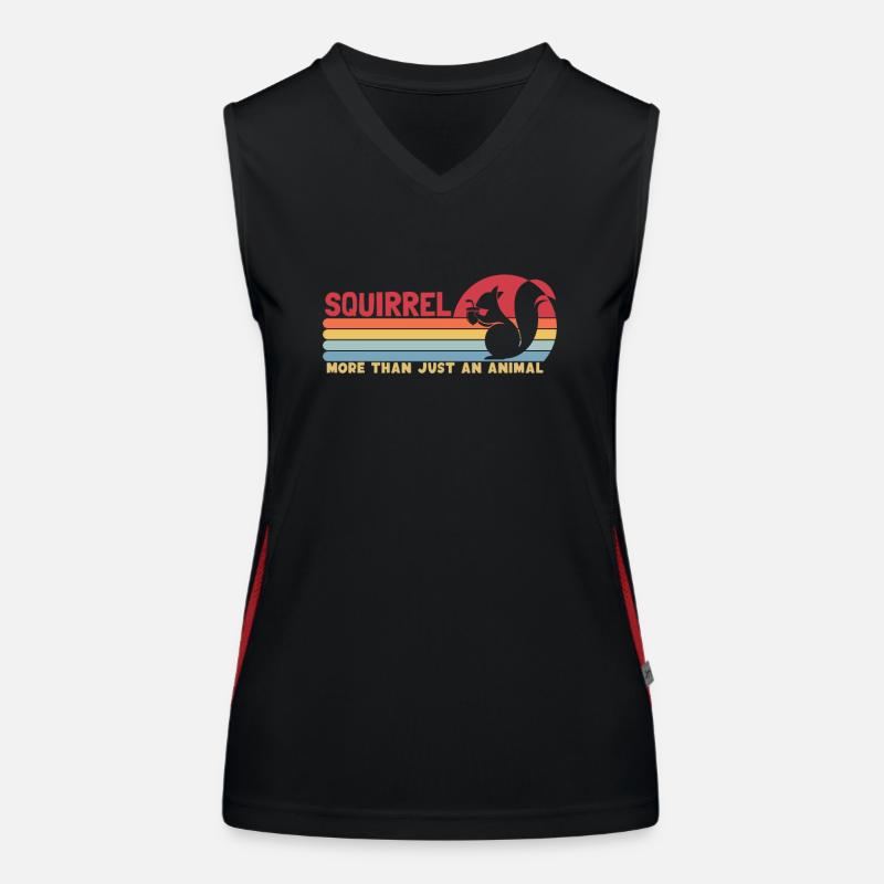 Squirrel more than an Animal Squirrel Eichhörnchen Funktionelles Kontrast-Tank Top für Frauen
