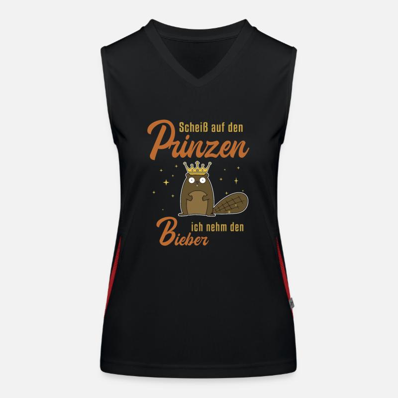 Ich nehm den Bieber North American Eurasian Beaver Women's Functional Contrast Tank Top