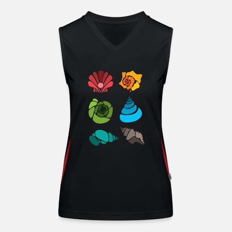 Shell Shelling Bag Bivalvia Hunter Seashell Funktionelles Kontrast-Tank Top für Frauen