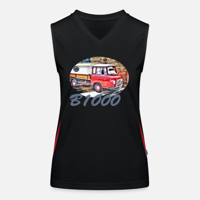 B1000 Pritsche Barkas Funktionelles Kontrast-Tank Top für Frauen