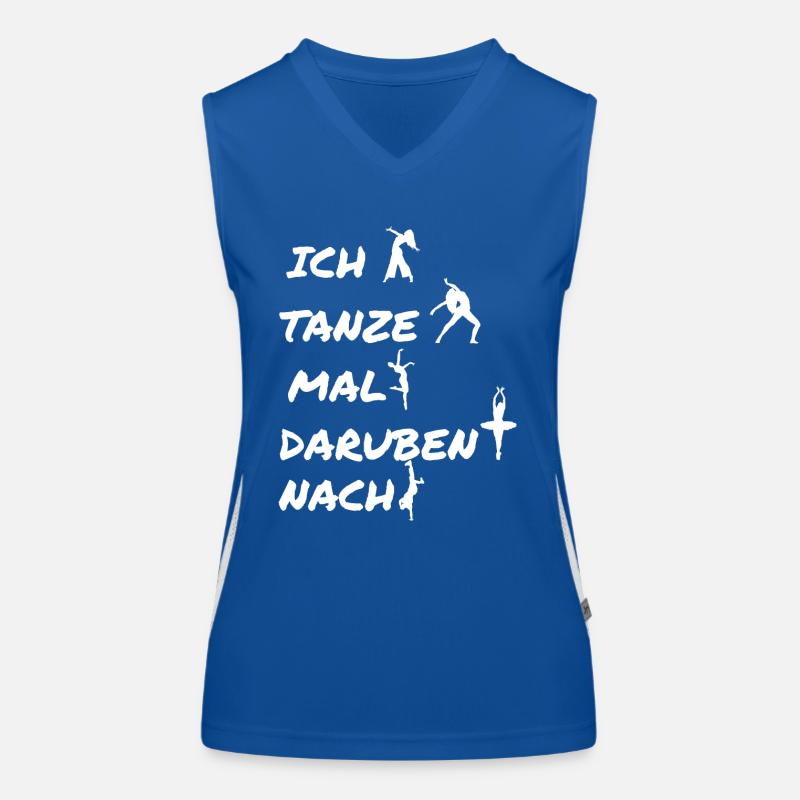 Dancing Dance Music Funktionelles Kontrast-Tank Top für Frauen