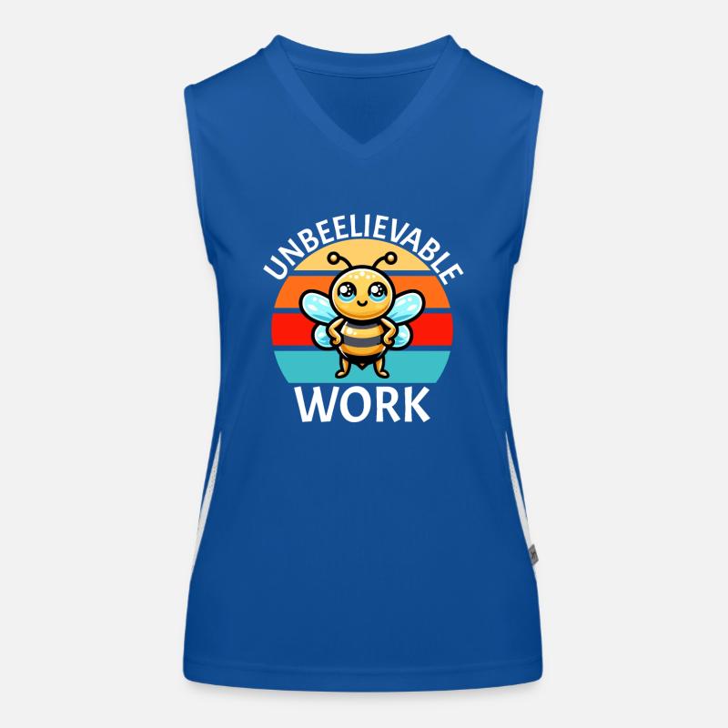 Unbeelievable Work Funktionelles Kontrast-Tank Top für Frauen