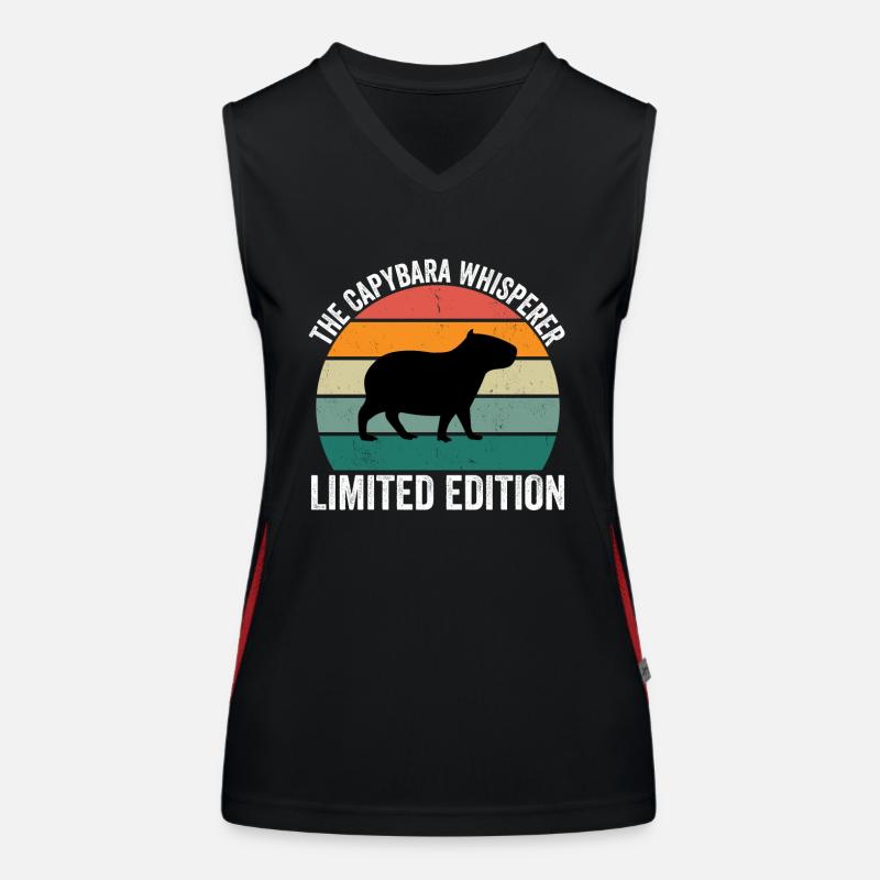 The Capybara Whisperer Funktionelles Kontrast-Tank Top für Frauen