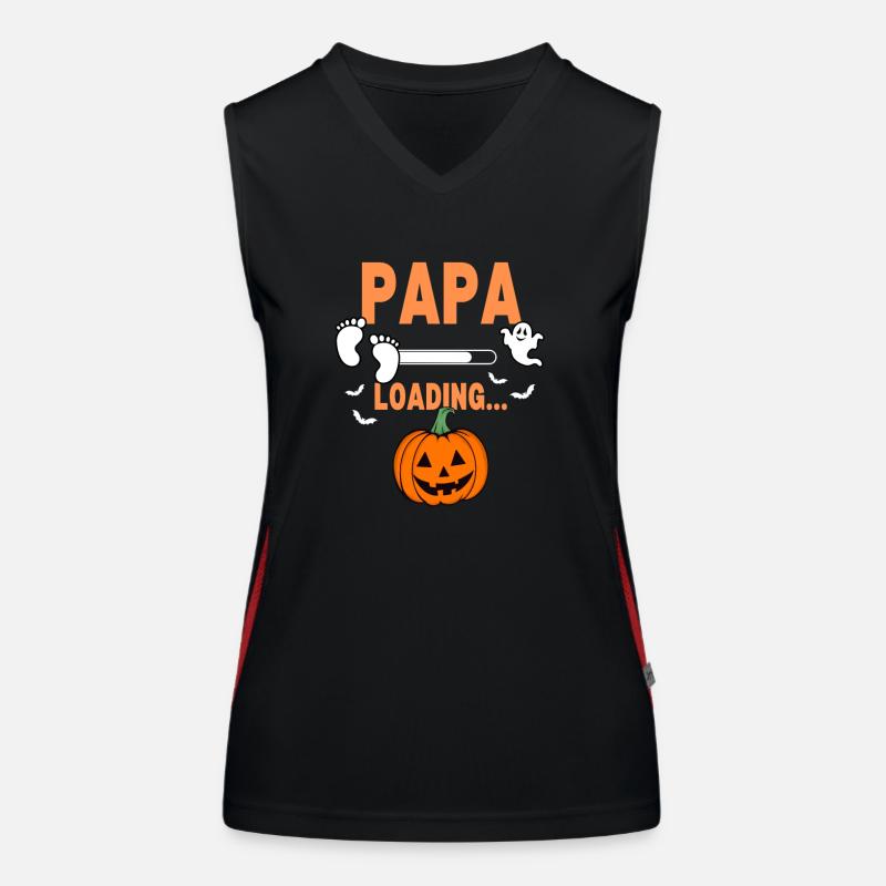 Papa Loading Halloween Women's Functional Contrast Tank Top