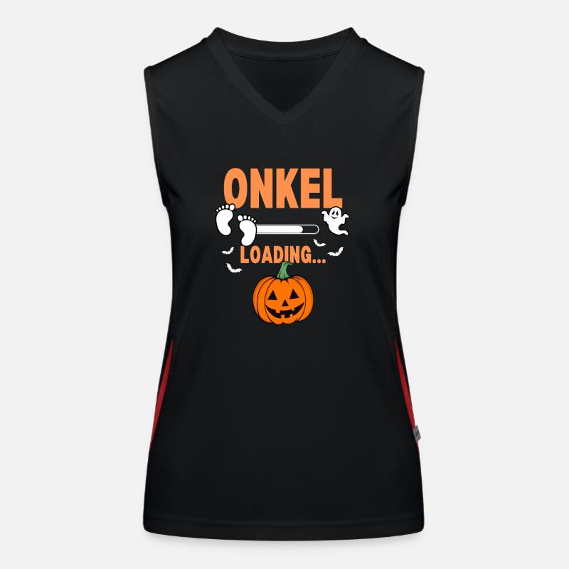Onkel Loading Halloween Funktionelles Kontrast-Tank Top für Frauen