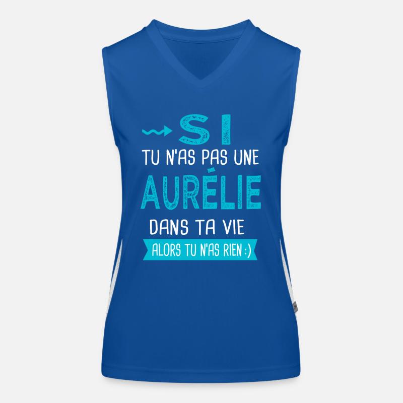 Aurélie Si tu n as pas une aurélie Débardeur respirant contrasté Femme