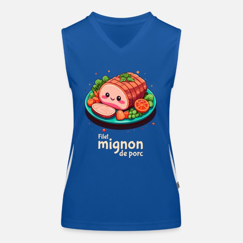 Pork tenderloin - Plain text Women's Functional Contrast Tank Top
