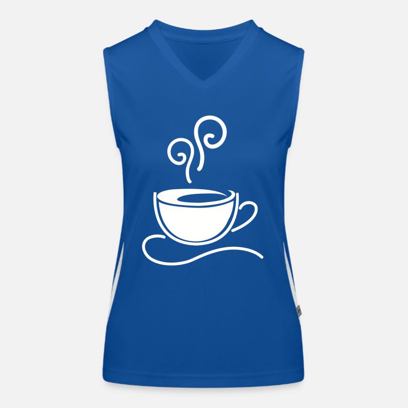 Café Kaffee Débardeur respirant contrasté Femme