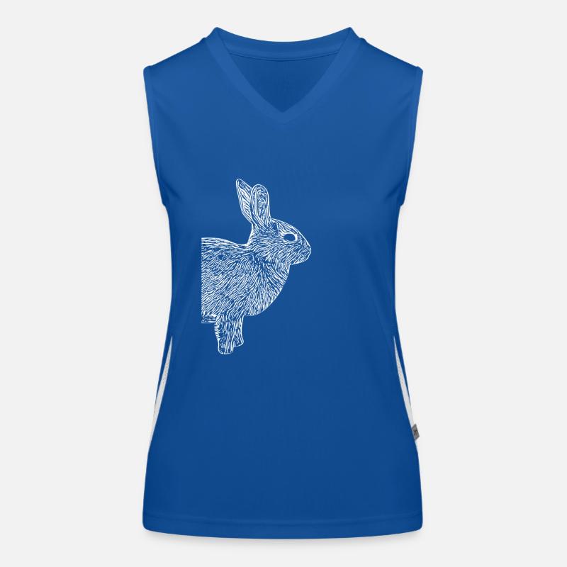 Cute Rabbit Hasi Gift Women's Functional Contrast Tank Top