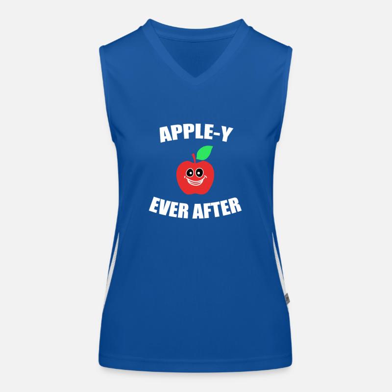 Apfel Funktionelles Kontrast-Tank Top für Frauen
