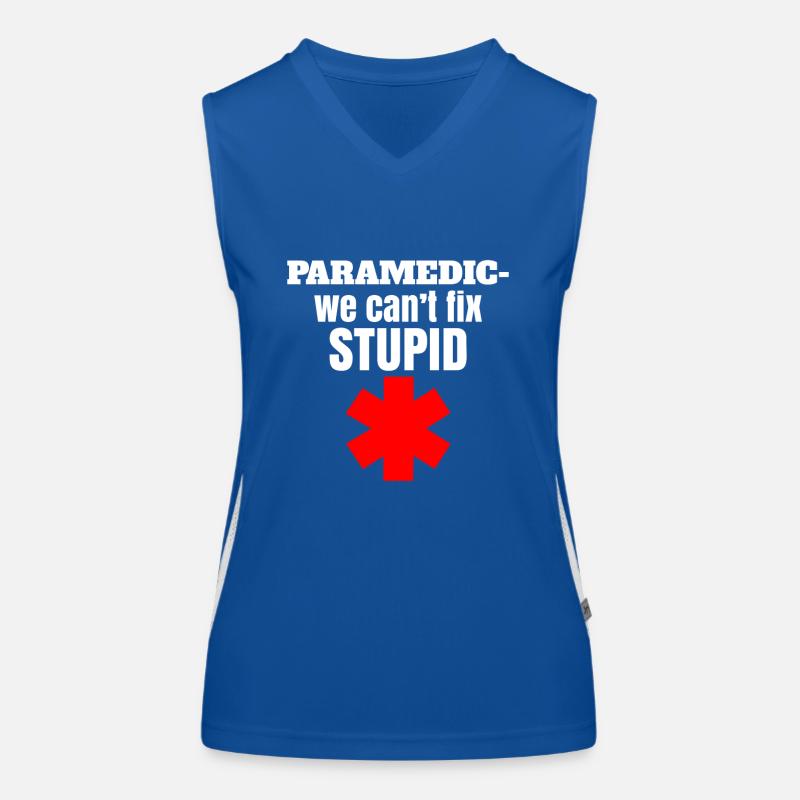 Drôle de service de secours Sort &ambulancier Débardeur respirant contrasté Femme