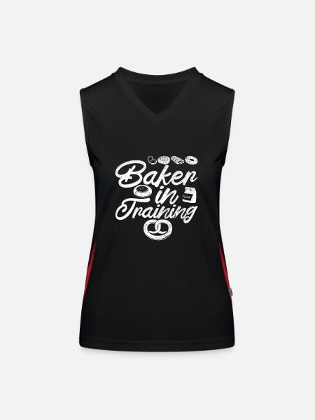 Baker apprentice - Women's Functional Contrast Tank Top - black/red - Front