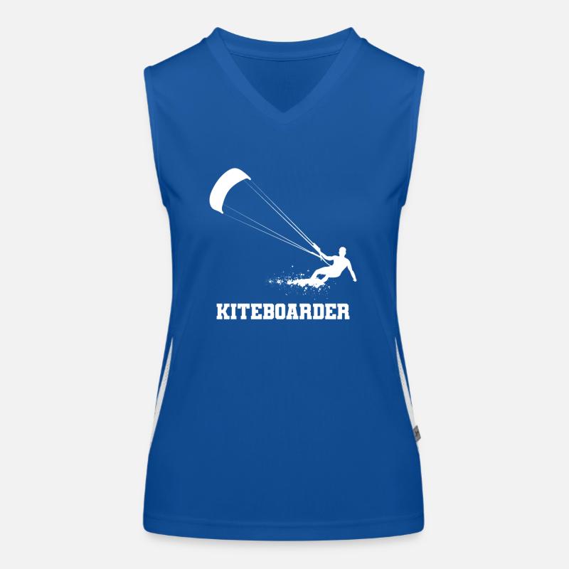 kiteboard Top sportivo da donna in contrasto cromatico
