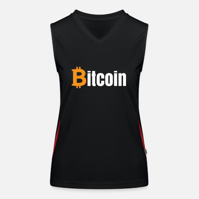 Bitcoin Funktionelles Kontrast-Tank Top für Frauen