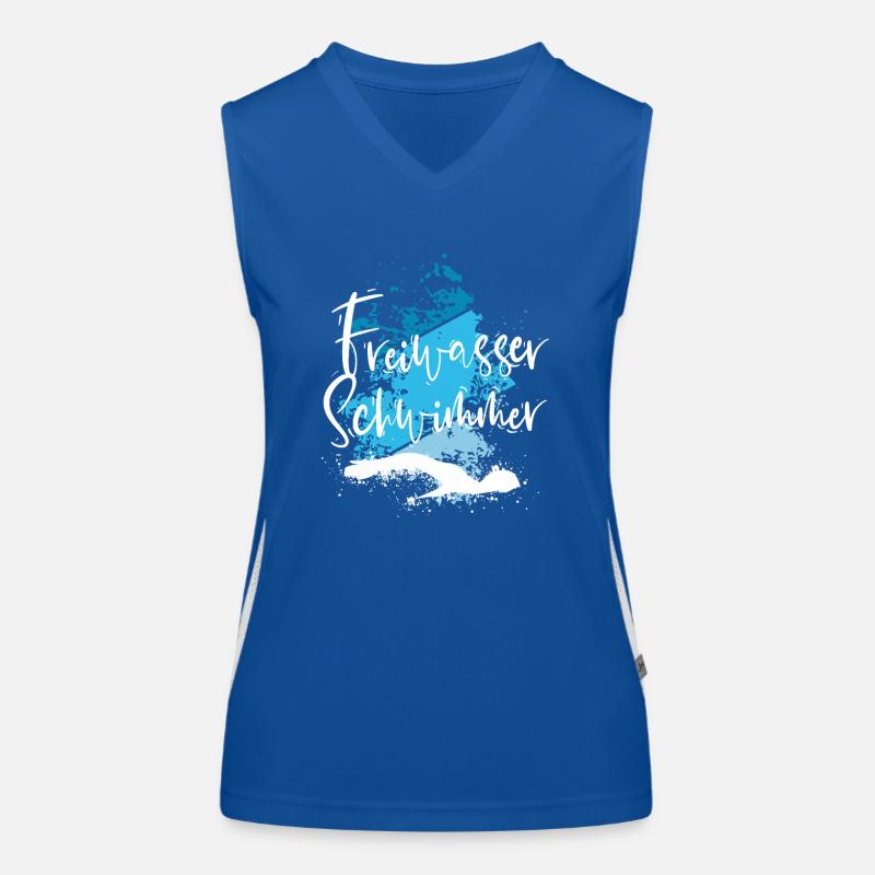 Schwimmen Funktionelles Kontrast-Tank Top für Frauen