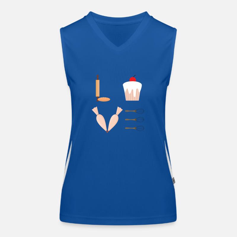 cuire Débardeur respirant contrasté Femme