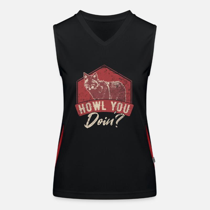 Wolf Wolves Women's Functional Contrast Tank Top